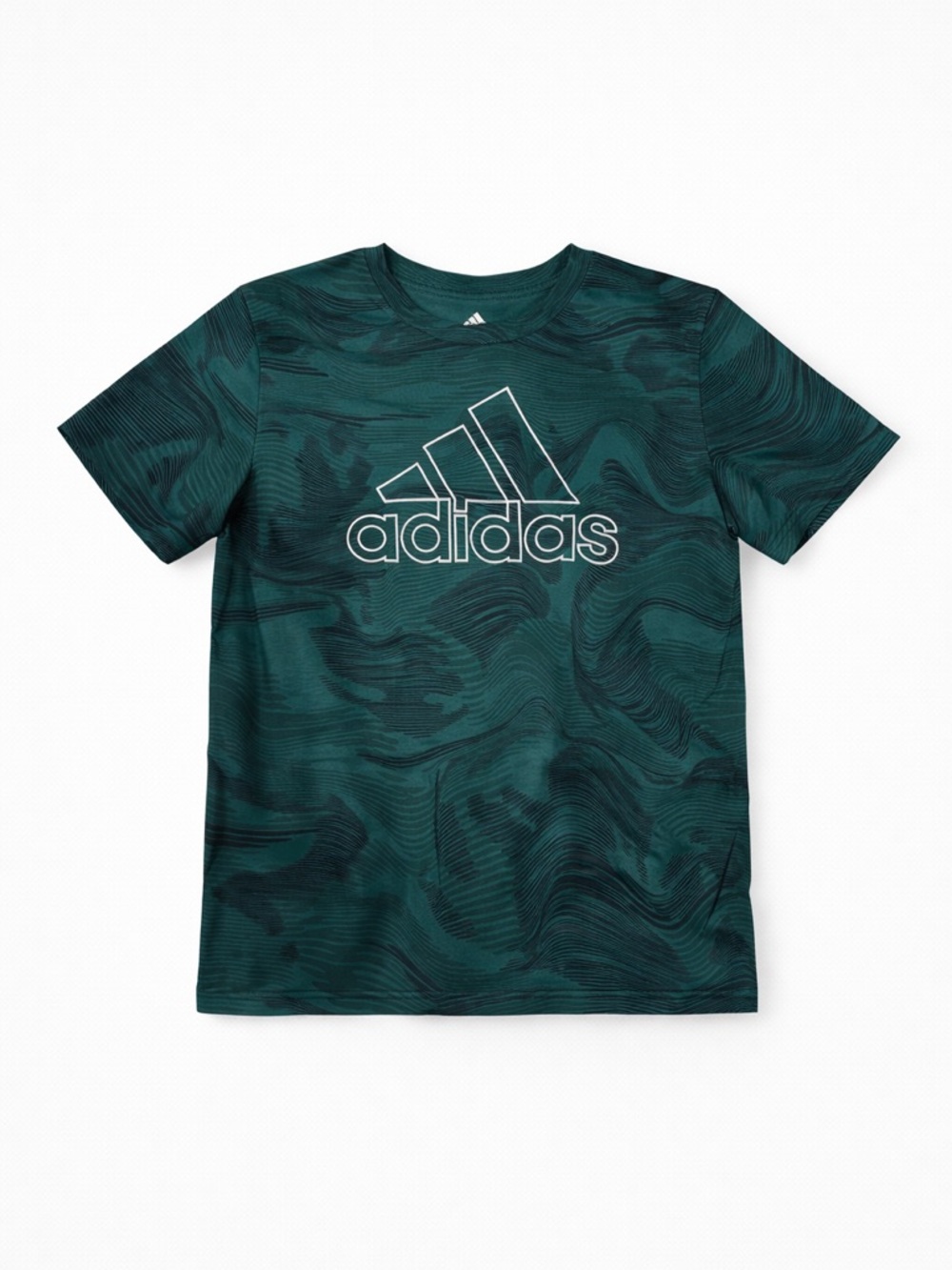 adidas Teal Green Graphic Logo Short Sleeve Tee